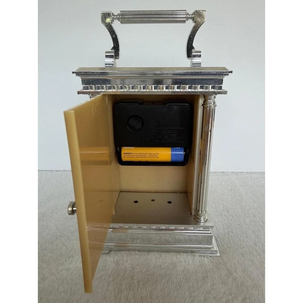 BulovaCarriage Desk Mantel Shelf Clock Quartz  B - 1349 West Germany